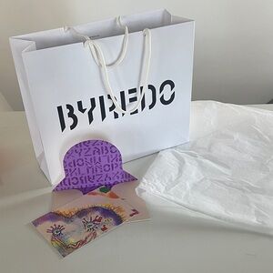 Byredo 12” x 9” x 4” Gift Bag Tissue and Ltd Edition Blank Gift Card w/Envelope